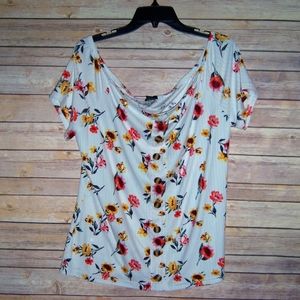 Off the shoulder floral top